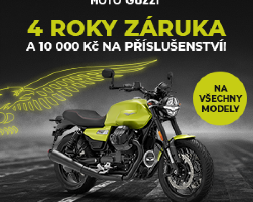 Moto Guzzi + příslušenství za 10 000,- ZDARMA